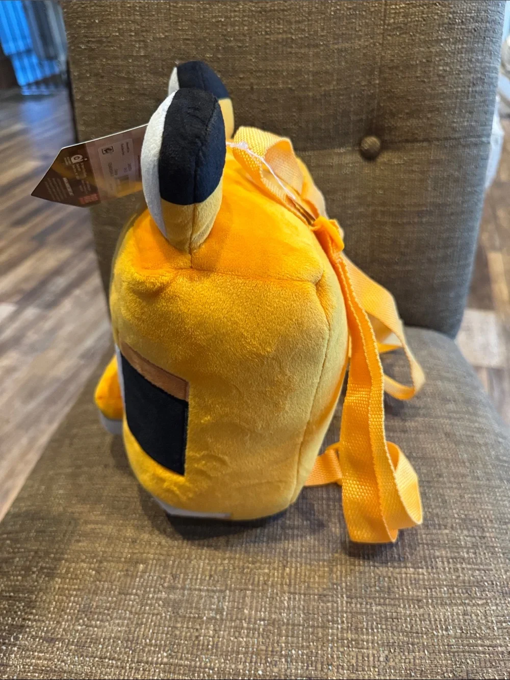 Minecraft fox plush backpack NWT